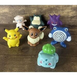 Vintage Pokemon Nintendo Bath Toys Large Bundle Of Seven Fast & Reliable Shippin